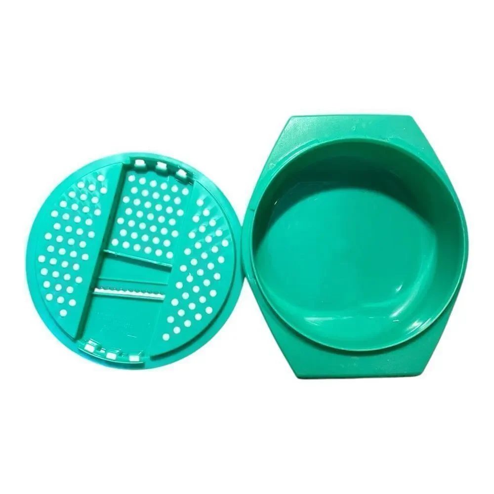 Tupperware Vintage Grater Shredder Lid & Bowl Jadeite Green No Storage Lid 786-3